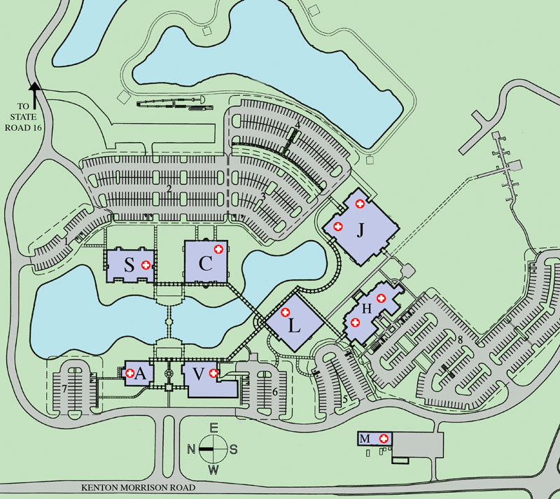 St. Augustine Campus Map
